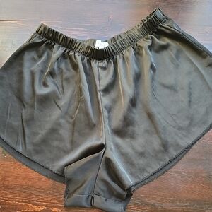 Colsie Black Satiny Sleep Shorts Pajama Bottoms Size S